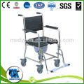 Wheelchair For Old Man Rehabilitation , Portable Commode Chair
